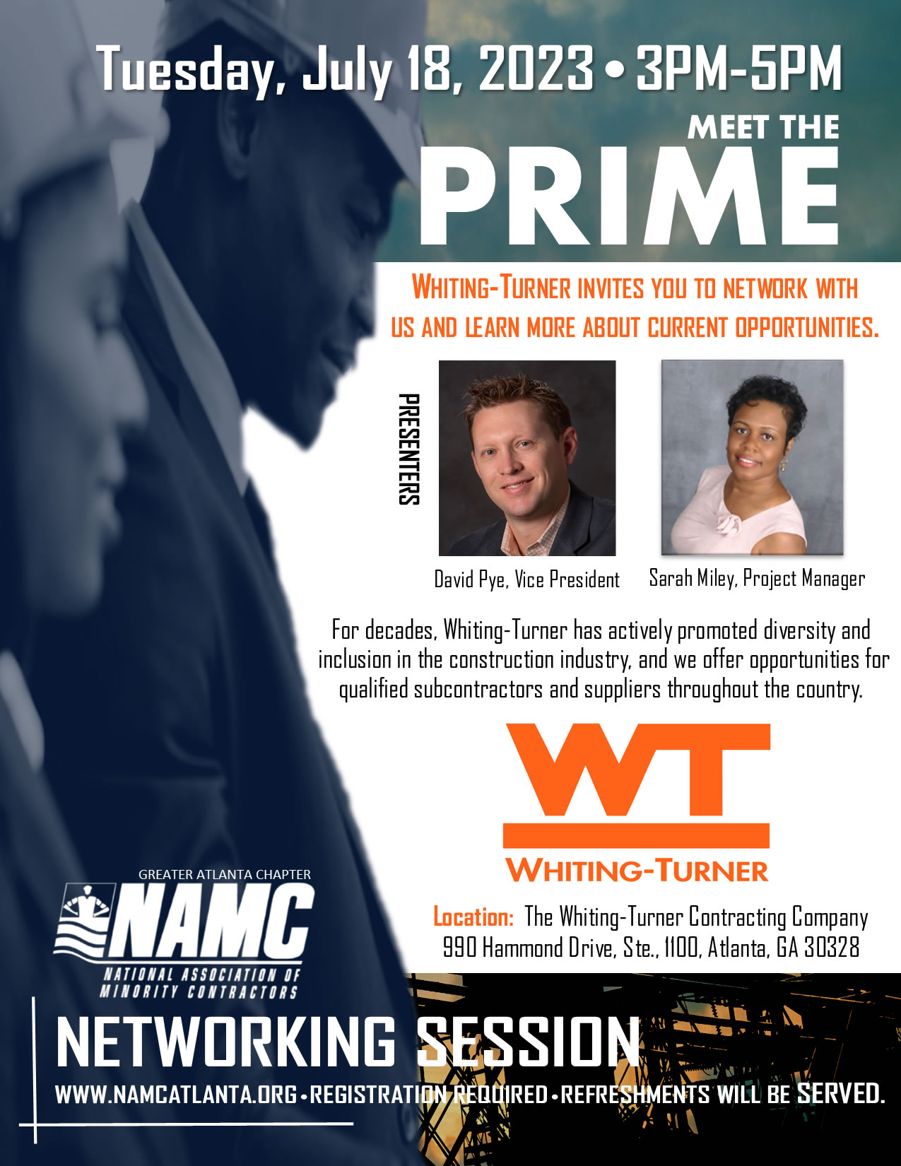 whiting-turner networking session with namc greater atlanta